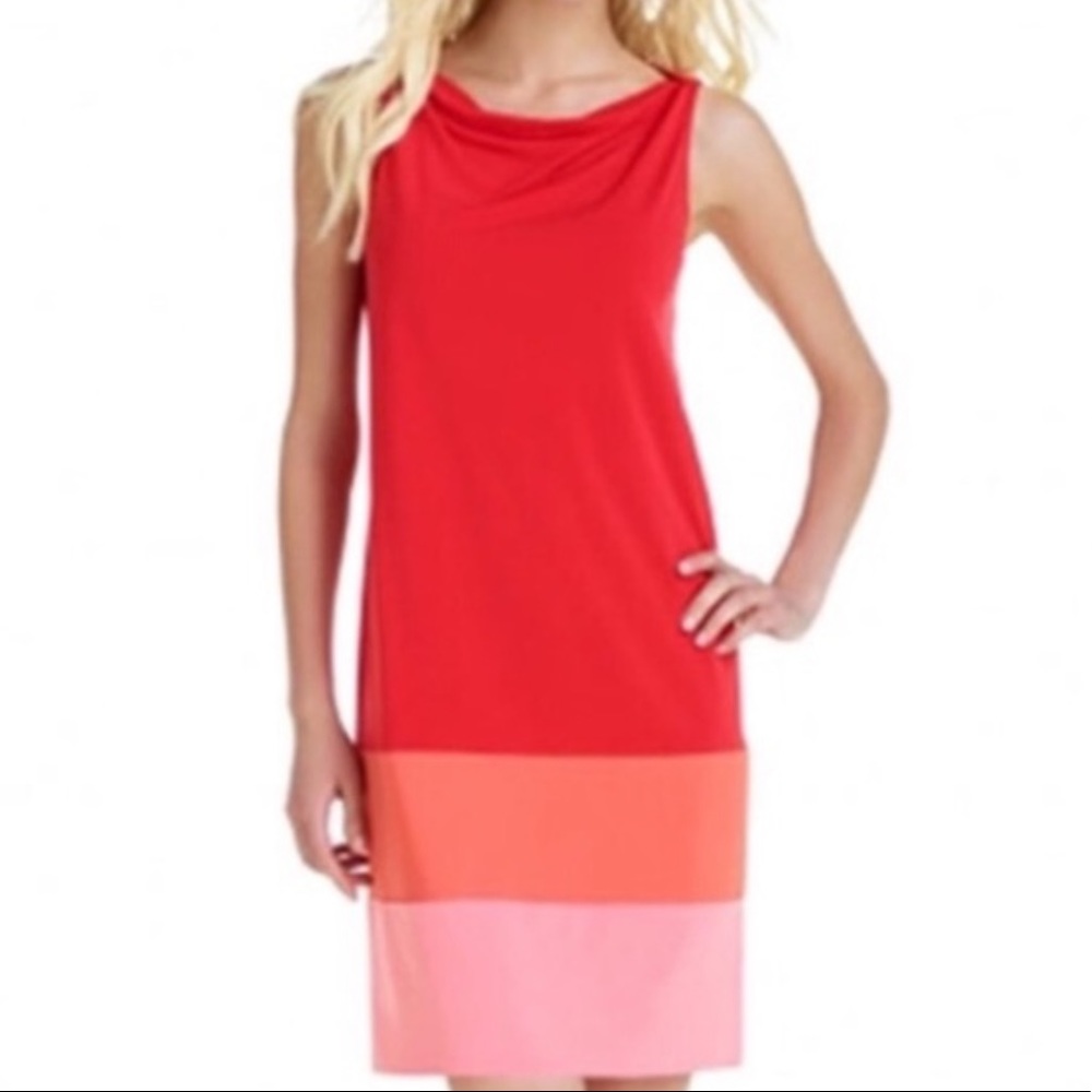 THE LIMITED COLOR BLOCK DRESS